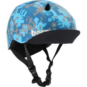 Bern Unlimited Nino Bicycle Helmet with Visor for Kid, Matte Blue Camo - Small
